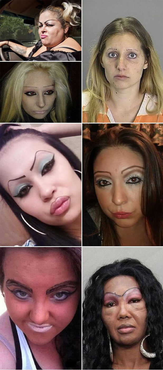 個性的な「眉毛」をしている女性たち